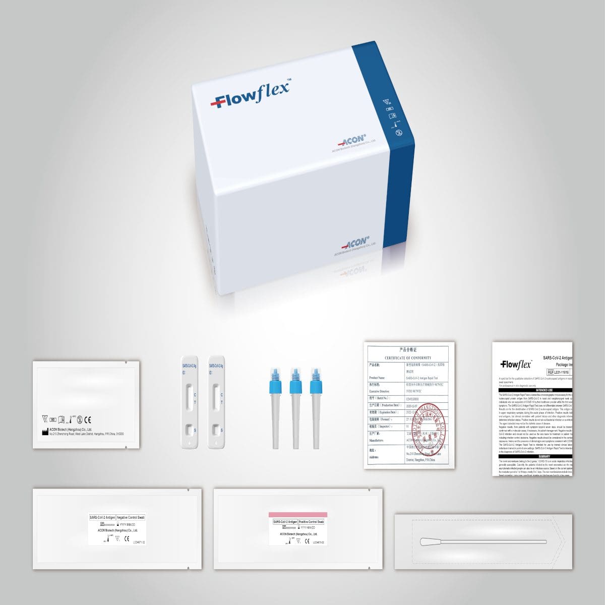 FlowFlex COVID-19 Rapid Antigen Nasal Lateral Flow Test Kits - Single Kits  - The PPE Online Shop